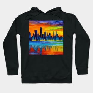 Sunset Serenade: City on the Ocean Hoodie